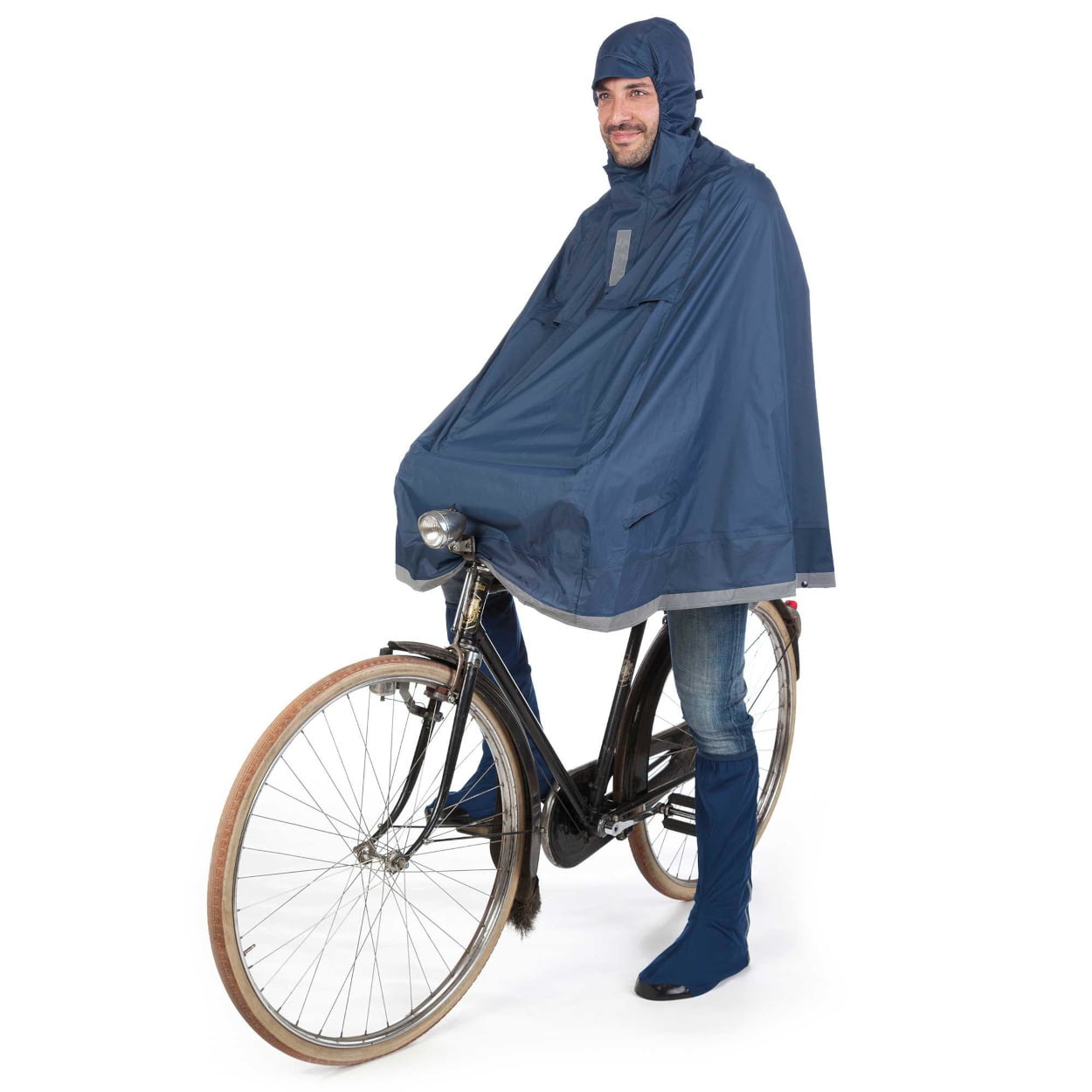 Regnponcho Garibaldina blå