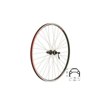 Bakhjul 28 tum 622-19 8-11 HG QR CL och fälgbroms