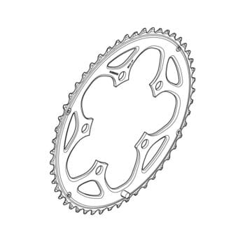 Shimano Tiagra FC-4550 BCD 110 x 5 50t kedjedrev silver