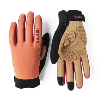 Hestra Bike Guard D3O Long 5 finger orange